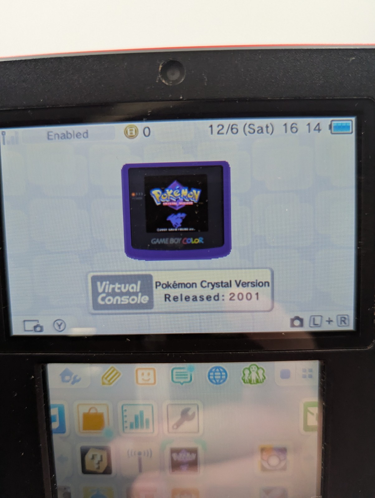 Nintendo 2DS Red/Black – Rough, Needs Thumbstick, Pokémon X + Crystal