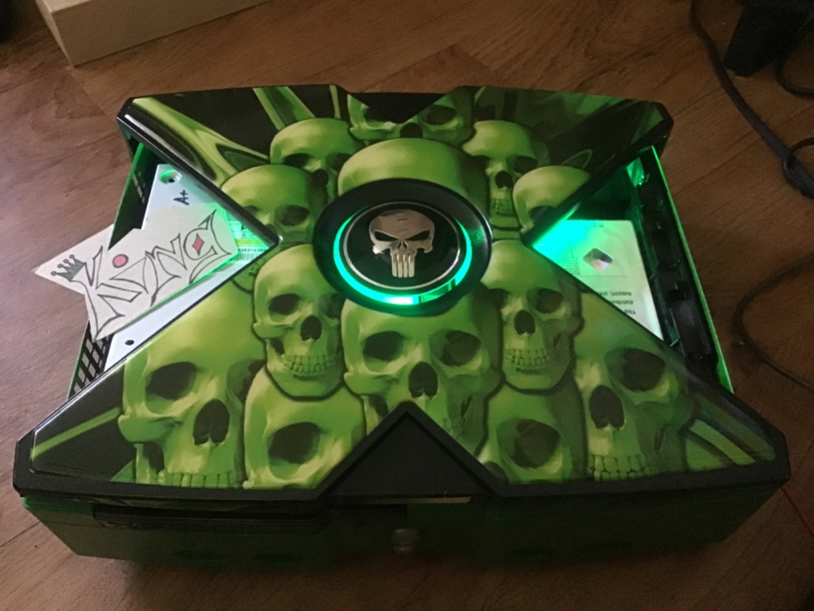 ⚜🧿 Special KING Edition Original Xbox Console case✨ the Scary Skulls case✨ ✨ 1