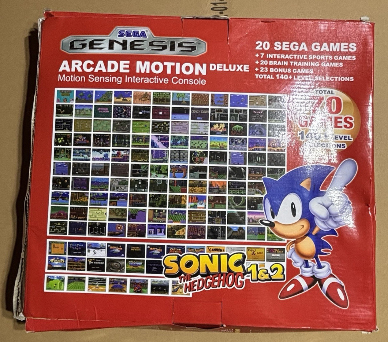 2011 AtGames Sega Genesis Arcade Motion Deluxe Sonic 1&2 – New, Never Used