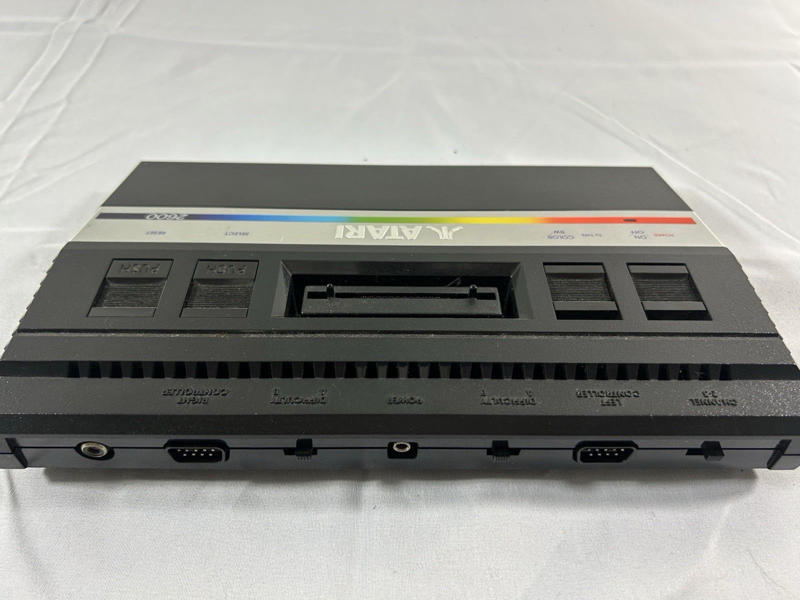 Atari 2600 Jr. Game System Console ONLY Retro Rainbow w/ 4 Games – Untested