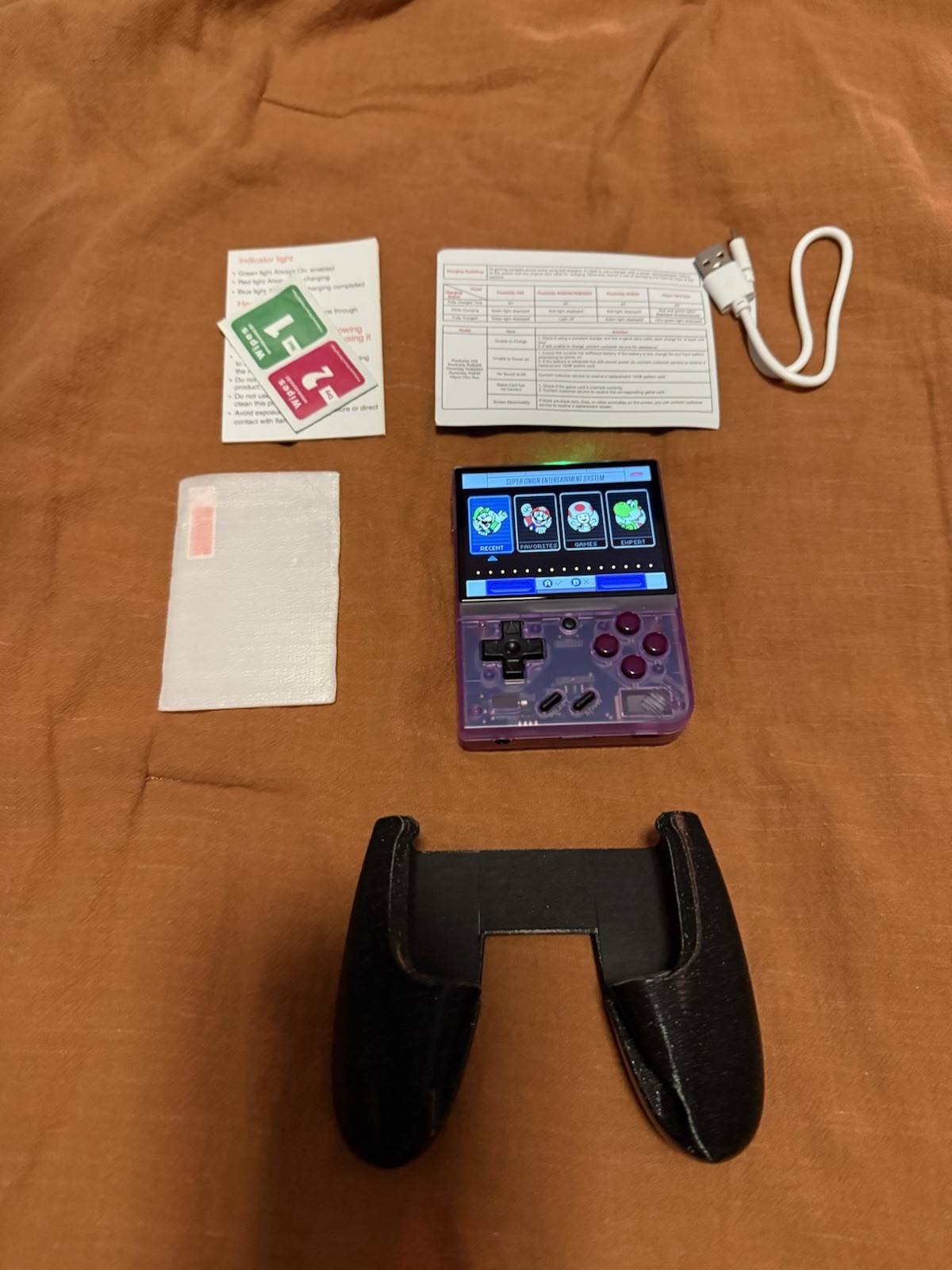 Miyoo Mini + Plus Handheld Game Console Purple