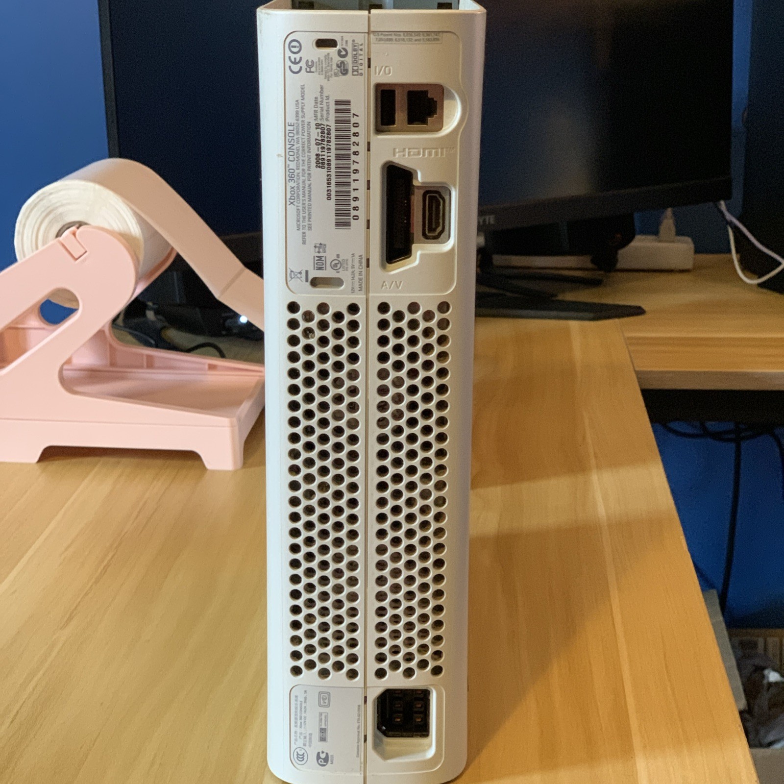 Microsoft Fat Xbox 360 Console Only For Parts Or Repair -(Turns On, No Red Ring)