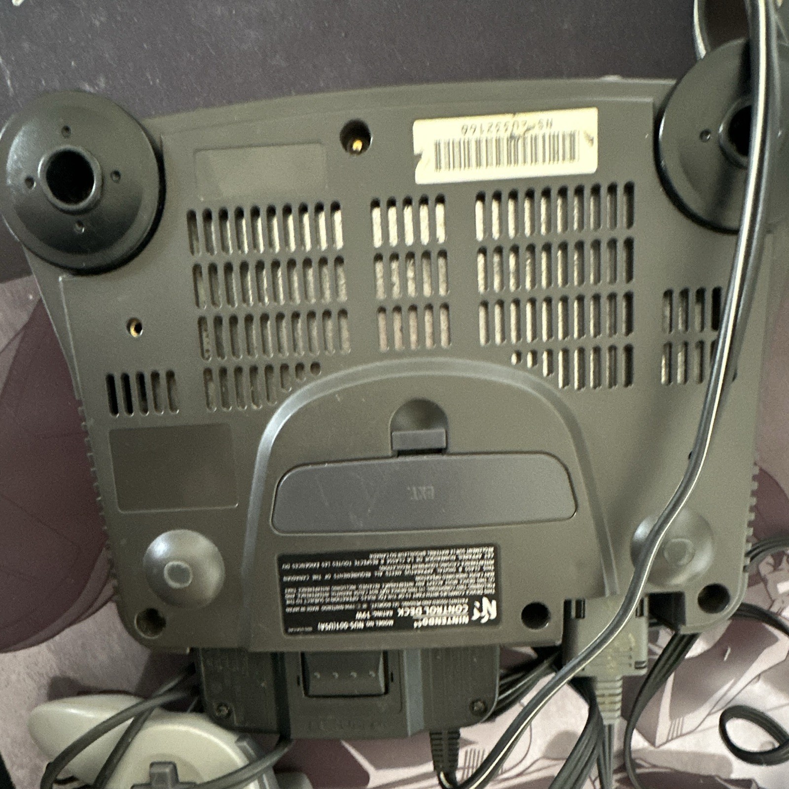 Nintendo 64 N64 Gray Console w/ Controller, AV/Power Cables, Expansion Pak