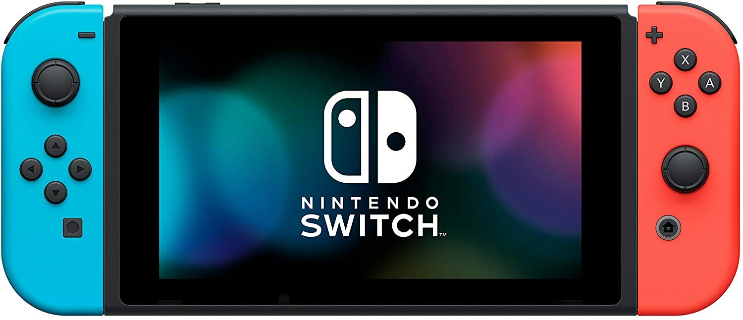 ⭐NEW Nintendo Switch NEON Bundle + Mario Rabbids GAME Joy Cons + 16GB + MORE⭐