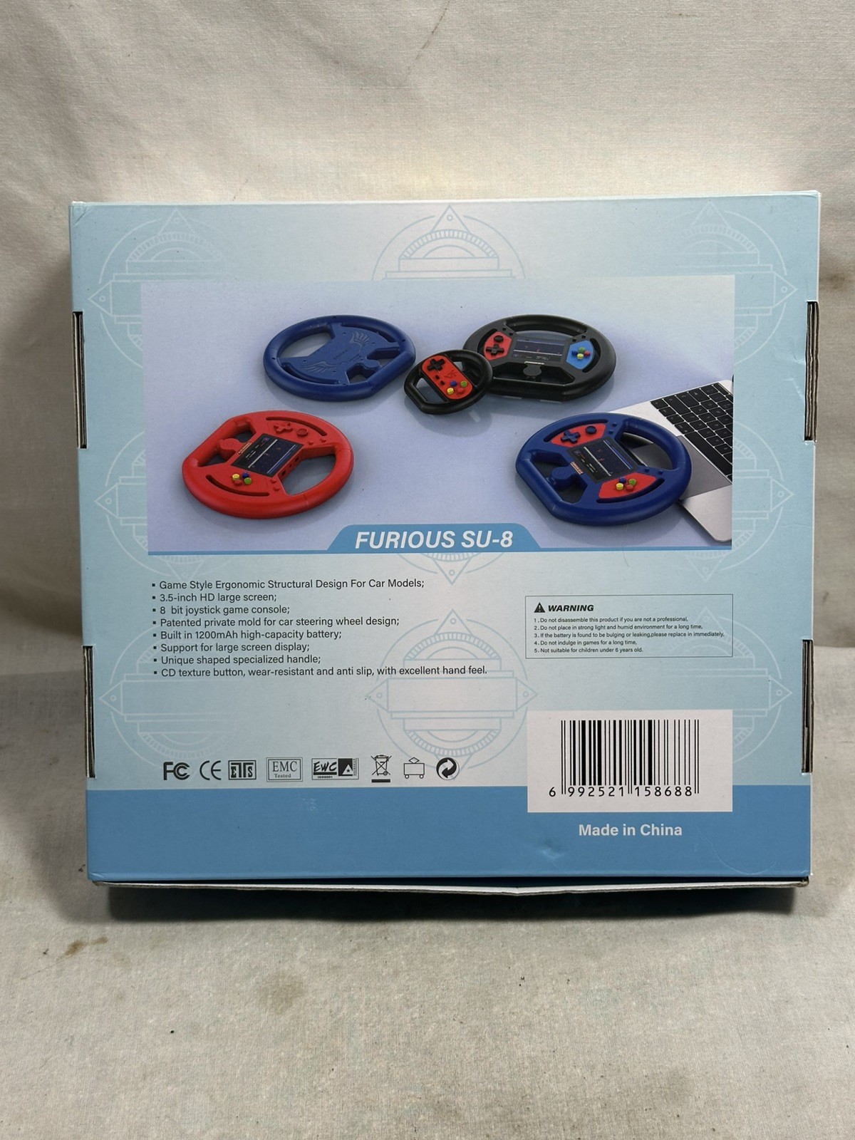 999 in 1 Game Console Furious SU-8 3.5in Color Screen – Open Box – Tested