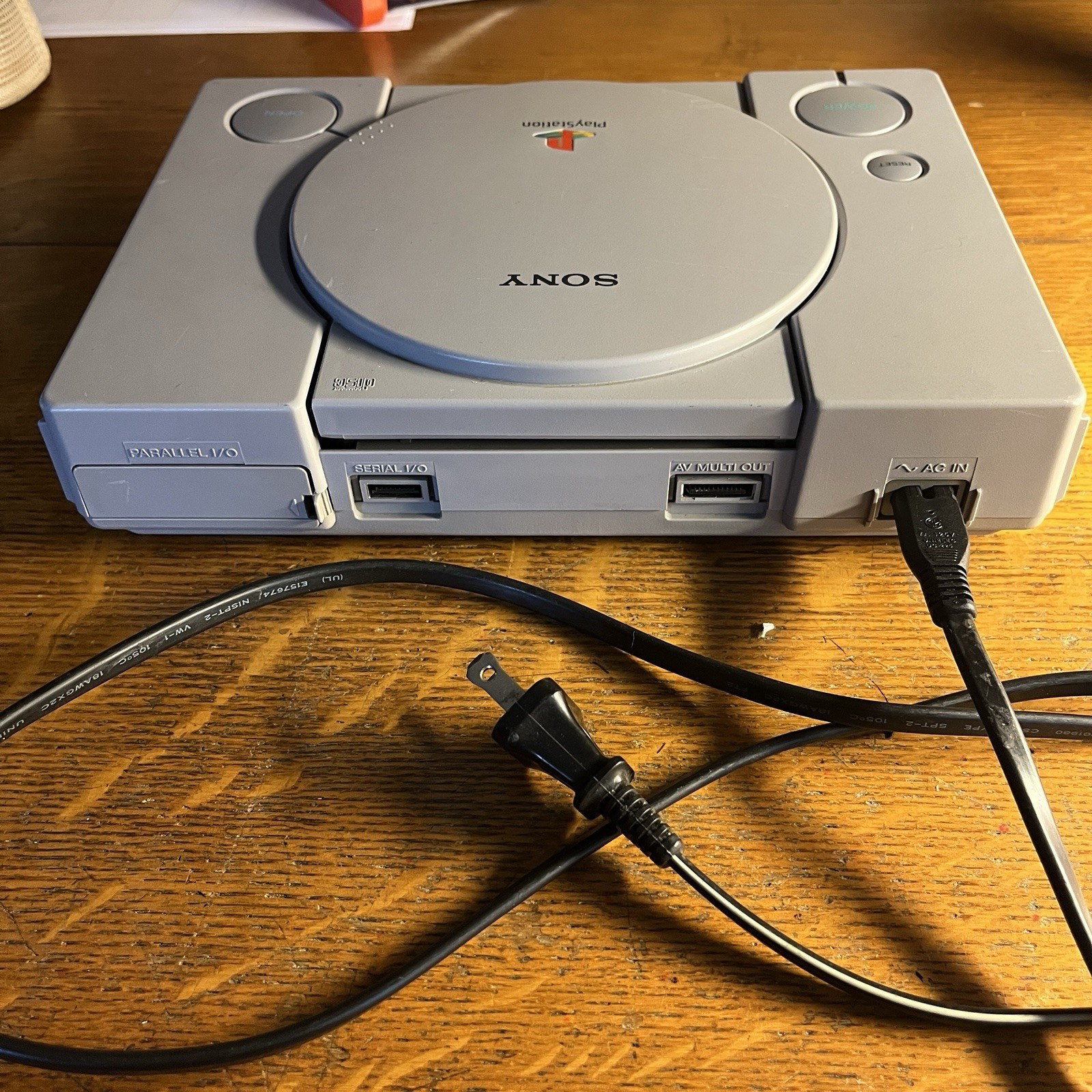 PlayStation 1 PS1 Console + Memory Card +Jet Moto Game Disc NO AV CORD Sony-9001
