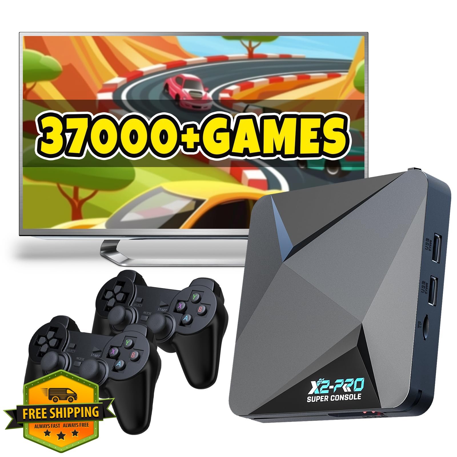 Kinhank Super Console X2 Pro Retro Gaming Console Pre-installed 37000+ Classi…