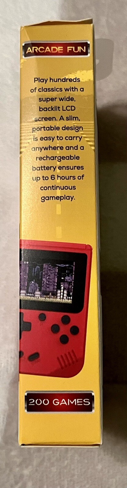 Merkury Innovations Arcade Fun Portable Gaming Console, 200 Games Rechargable