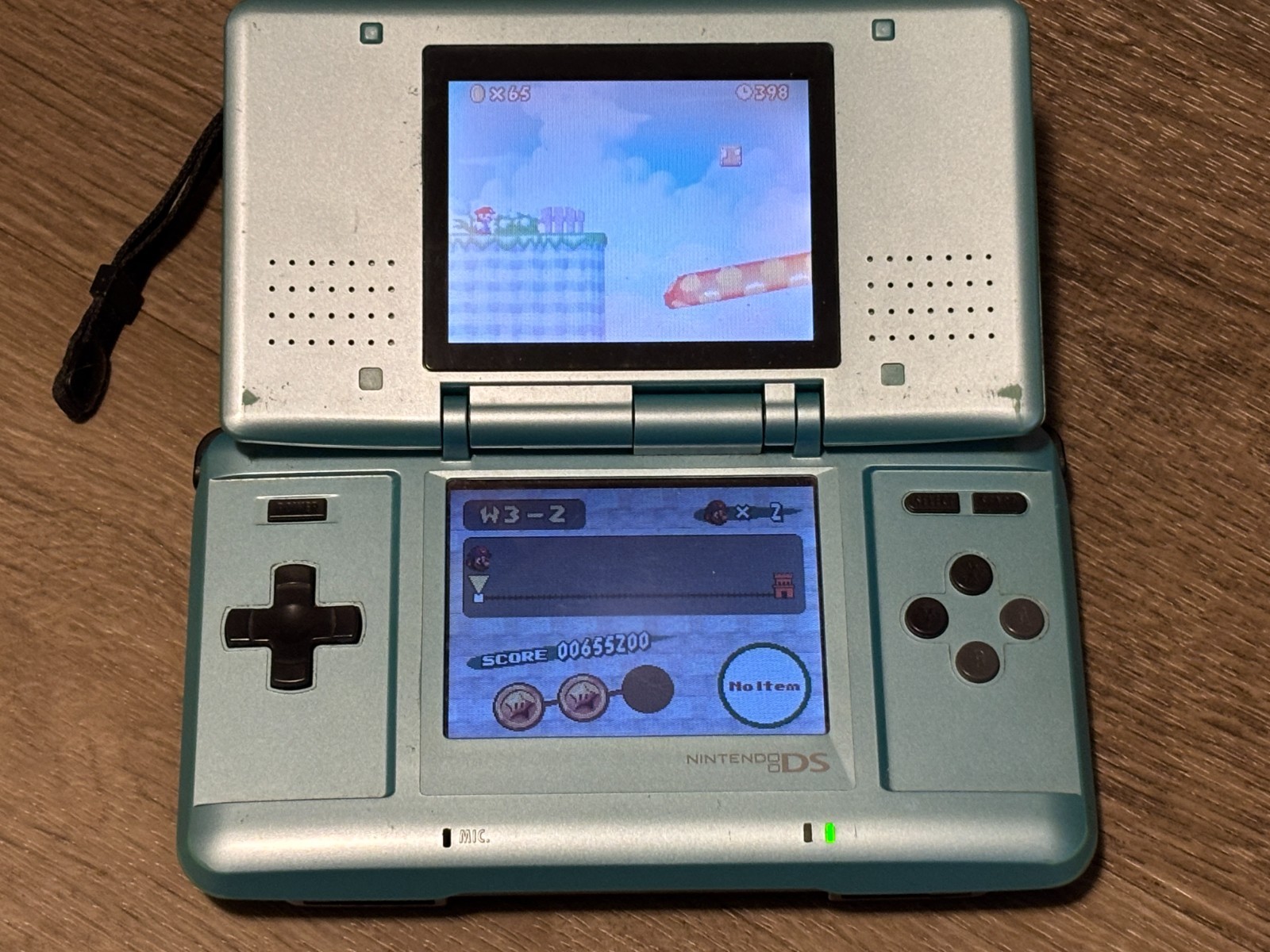 Nintendo DS Original Teal Handheld Console System w/Stylus Authentic *Read*