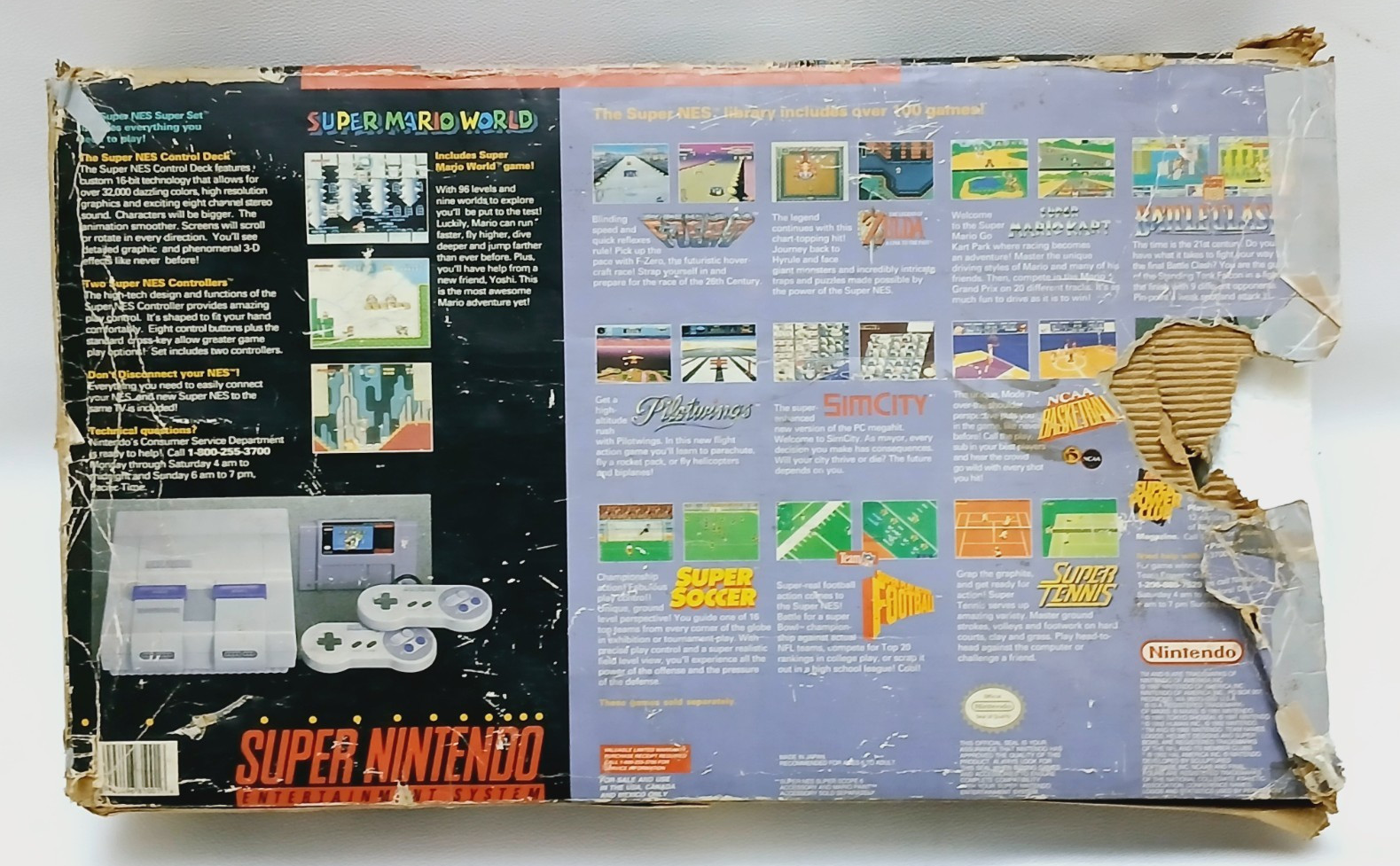 Super Nintendo Entertainment System Console SNS-001 – For Parts Only