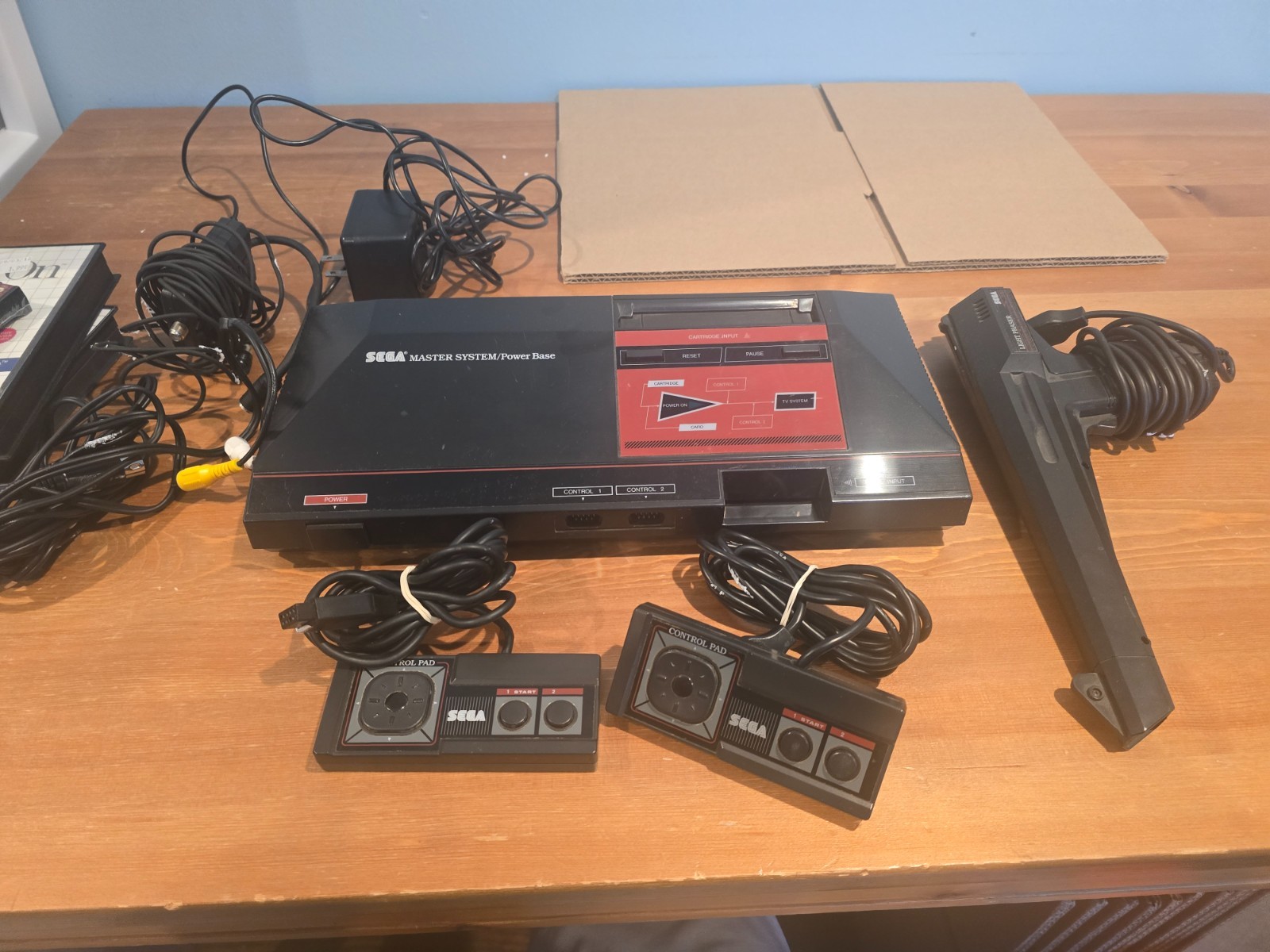 SEGA Master System Video Game Console Boxed w 2 Games and Everdrive – Tested!