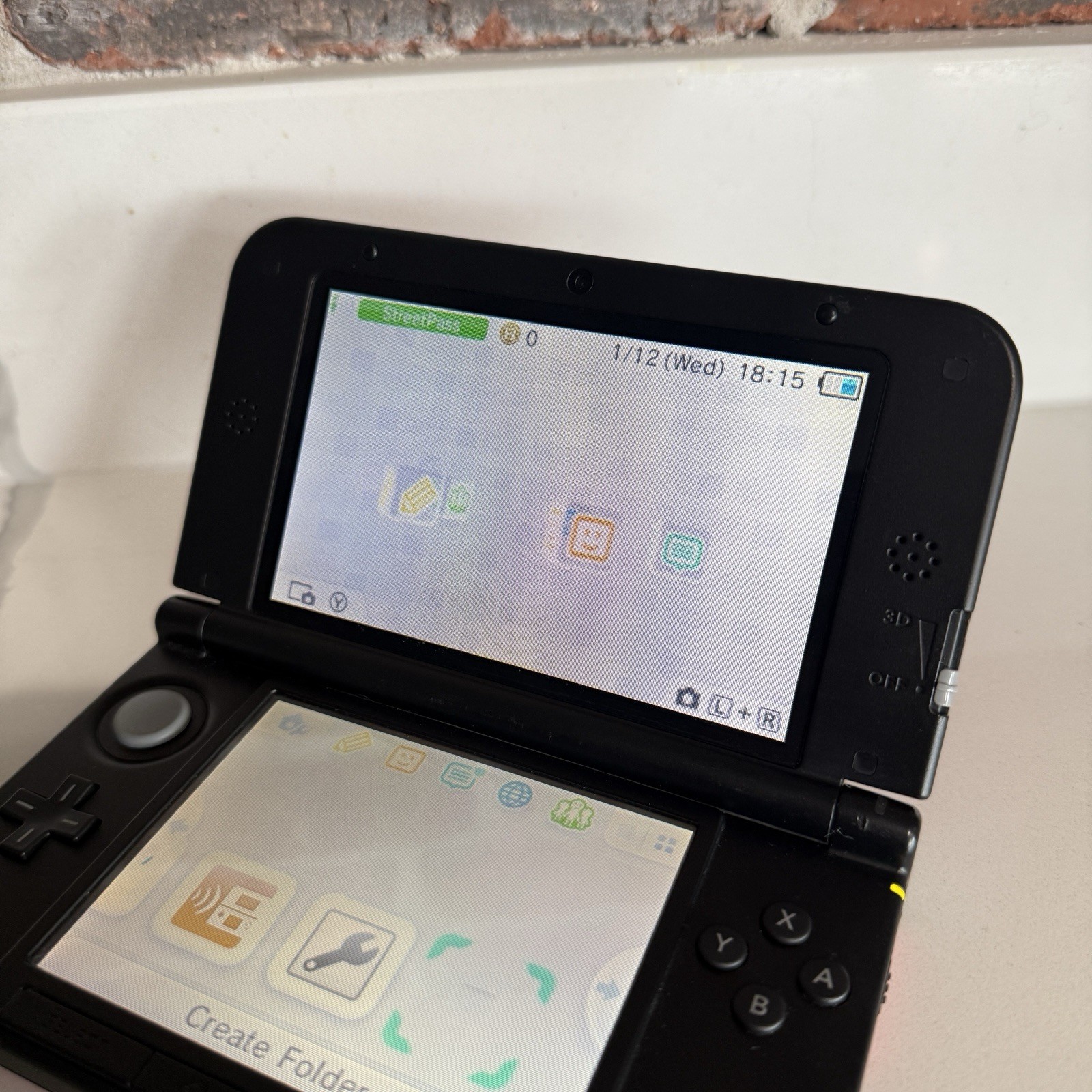 Nintendo 3DS XL Handheld Console – Red / Black (Model SPR-001) Authentic