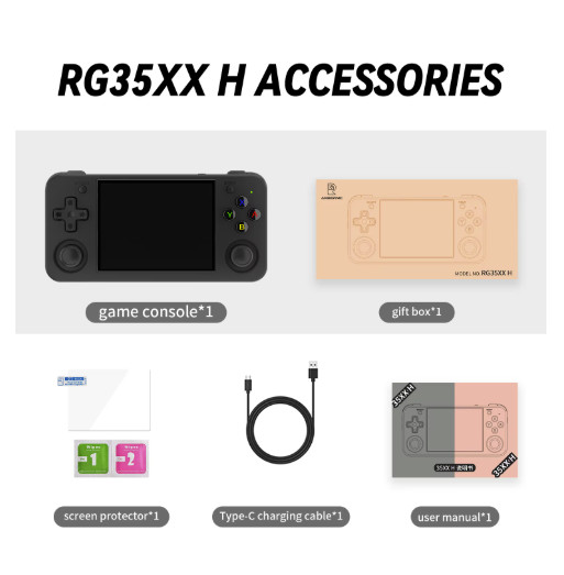 Retro Handheld Game Console 3.5» IPS Linux 64GB 3300mAh Player