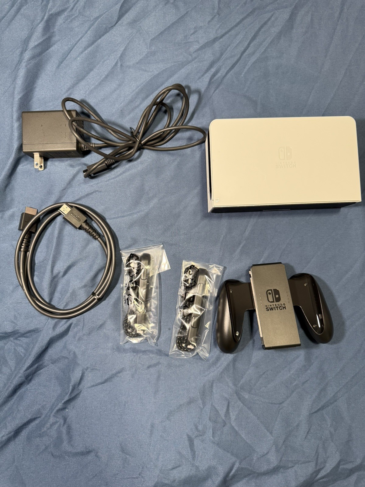 Nintendo Switch OLED Game Console White and Black With 8 Games
