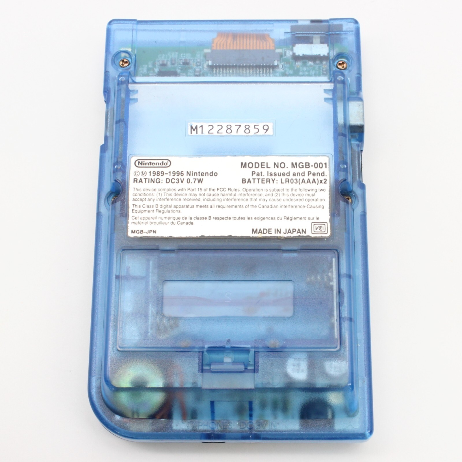Nintendo Gameboy Pocket Console ANA Clear Blue Limited GBP Japan Tested 80