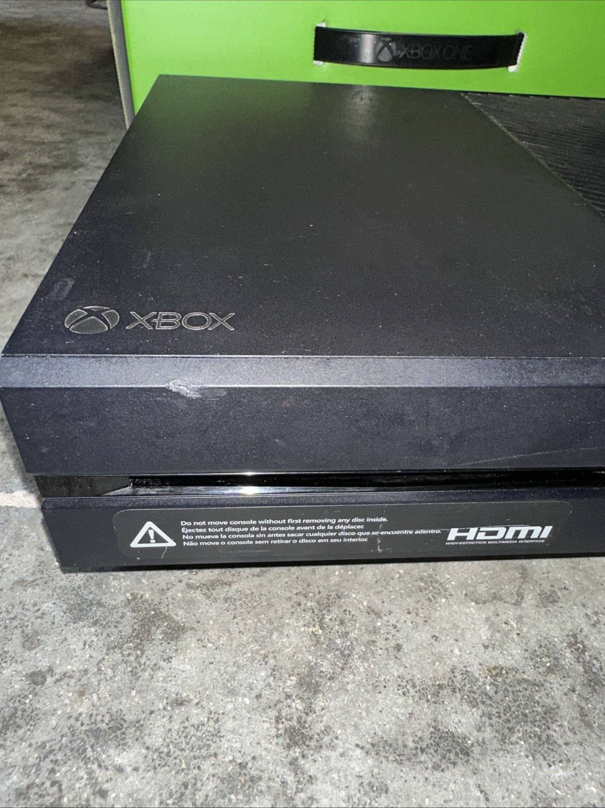 Microsoft Xbox One Black Console 500GB In Box With Controller And Power Cord