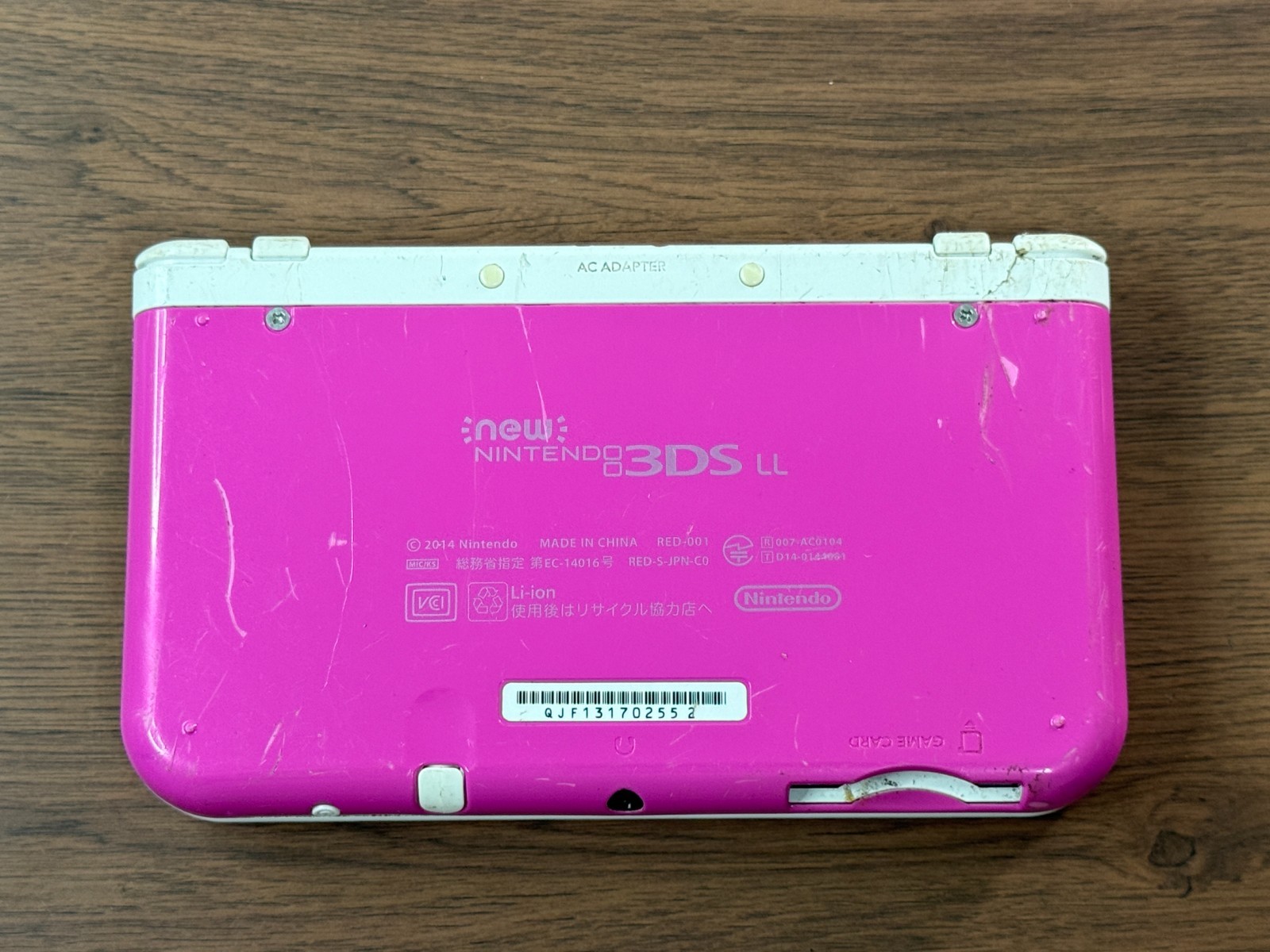 Nintendo New 3DS XL Pink White Console Tested Japan ver R6181