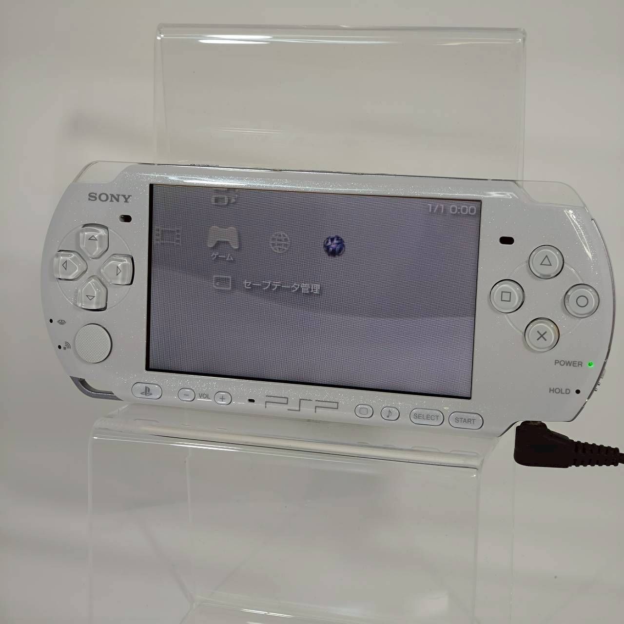 Sony PSP-3000 PSP 3000 Console Pearl White VB Working Tested English language