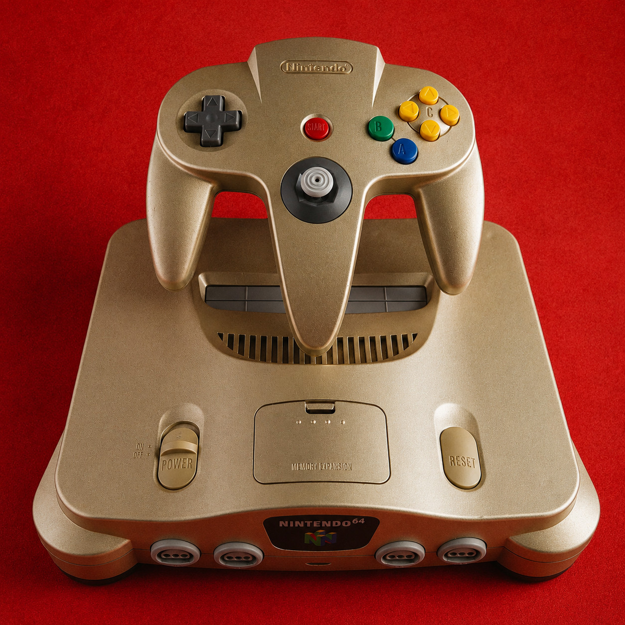 Official Nintendo 64 Gold Console system N64 Controller Adapter Cables