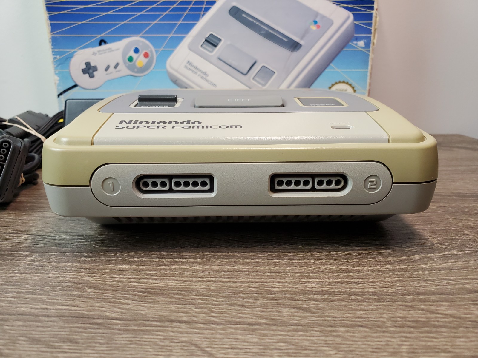 Nintendo Super Famicom Console With Box & Game SHVC-001(Read Description) Tested