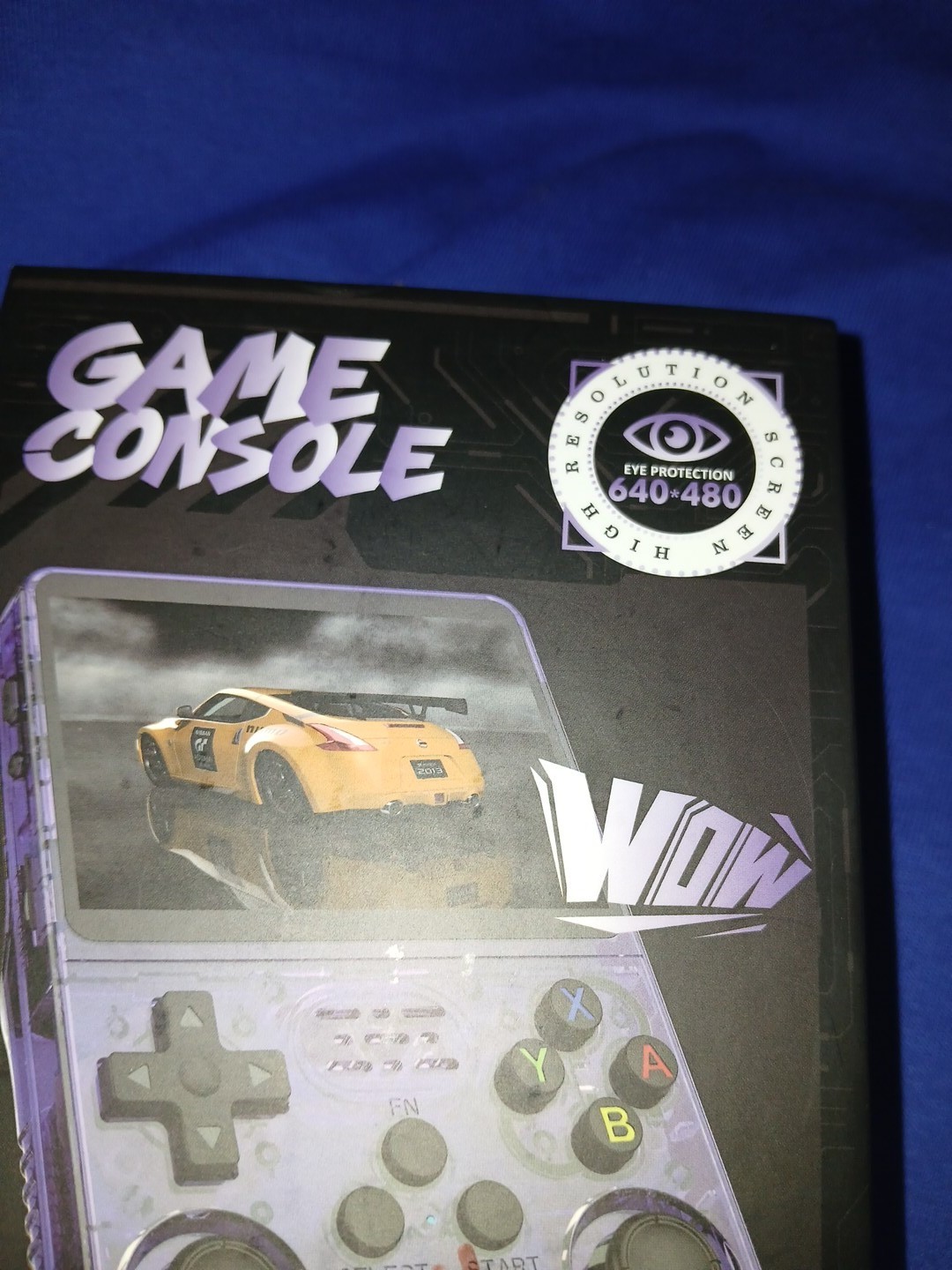 R36S Handheld Game Console Purple IPS Display 640×480 Headphone Jack