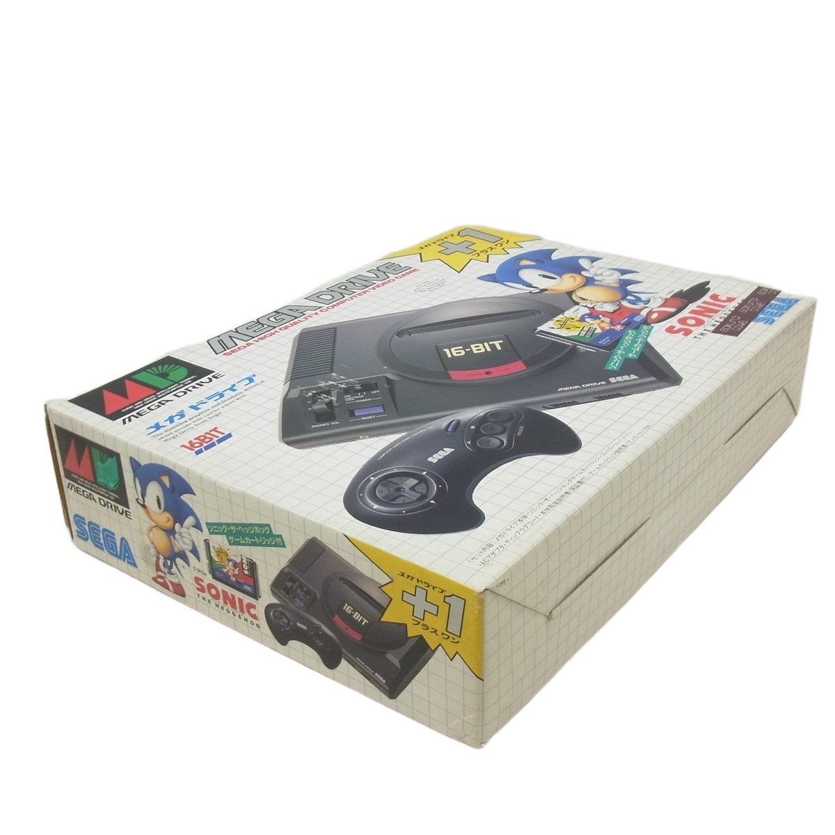 Tested MEGA DRIVE 2 Plus 1 Console PUYO PUYO MD Japan Import with Box PostCard