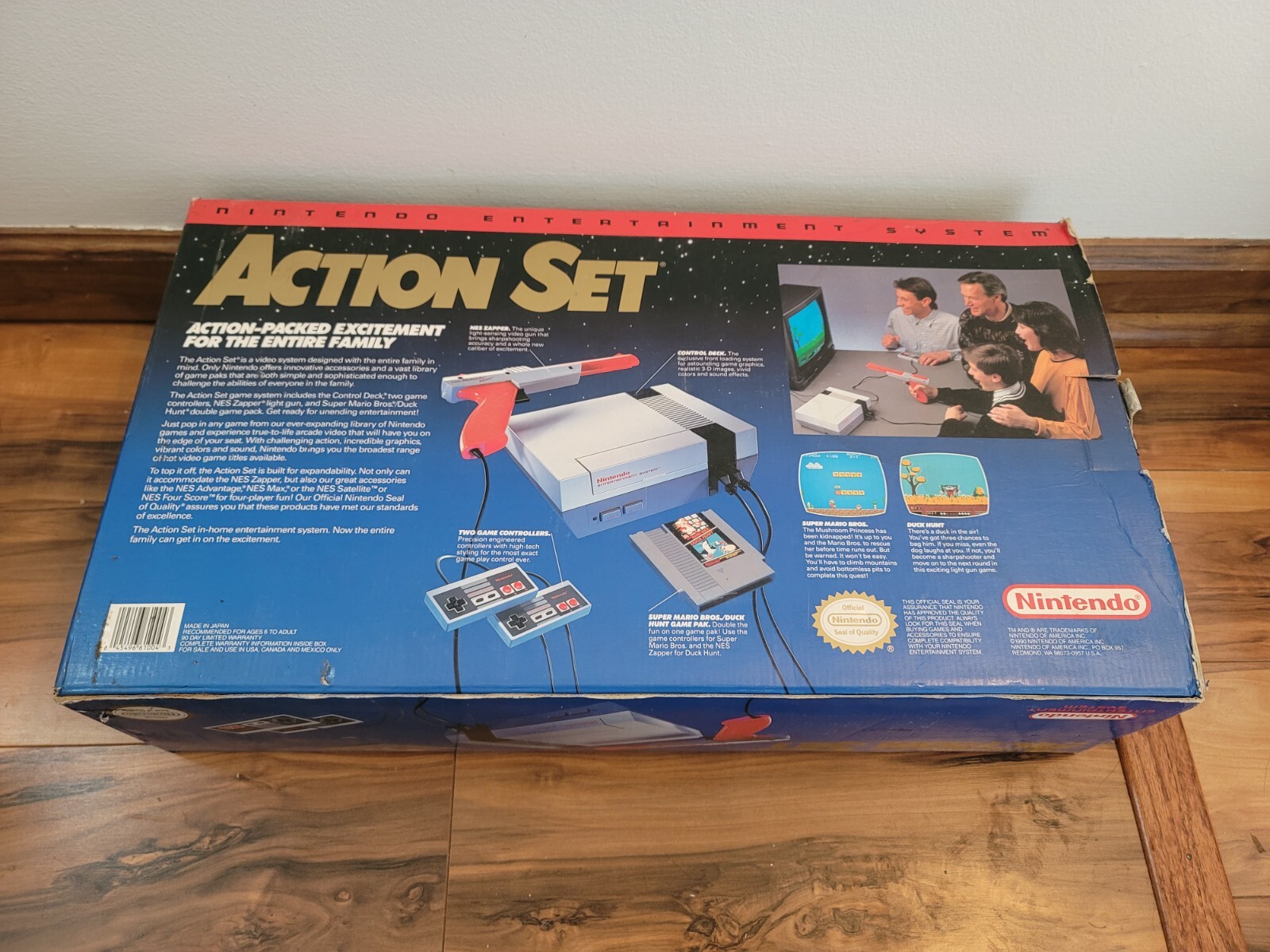 Nintendo NES System Console Action Set Blue Box CIB Complete In Box 5 Tested