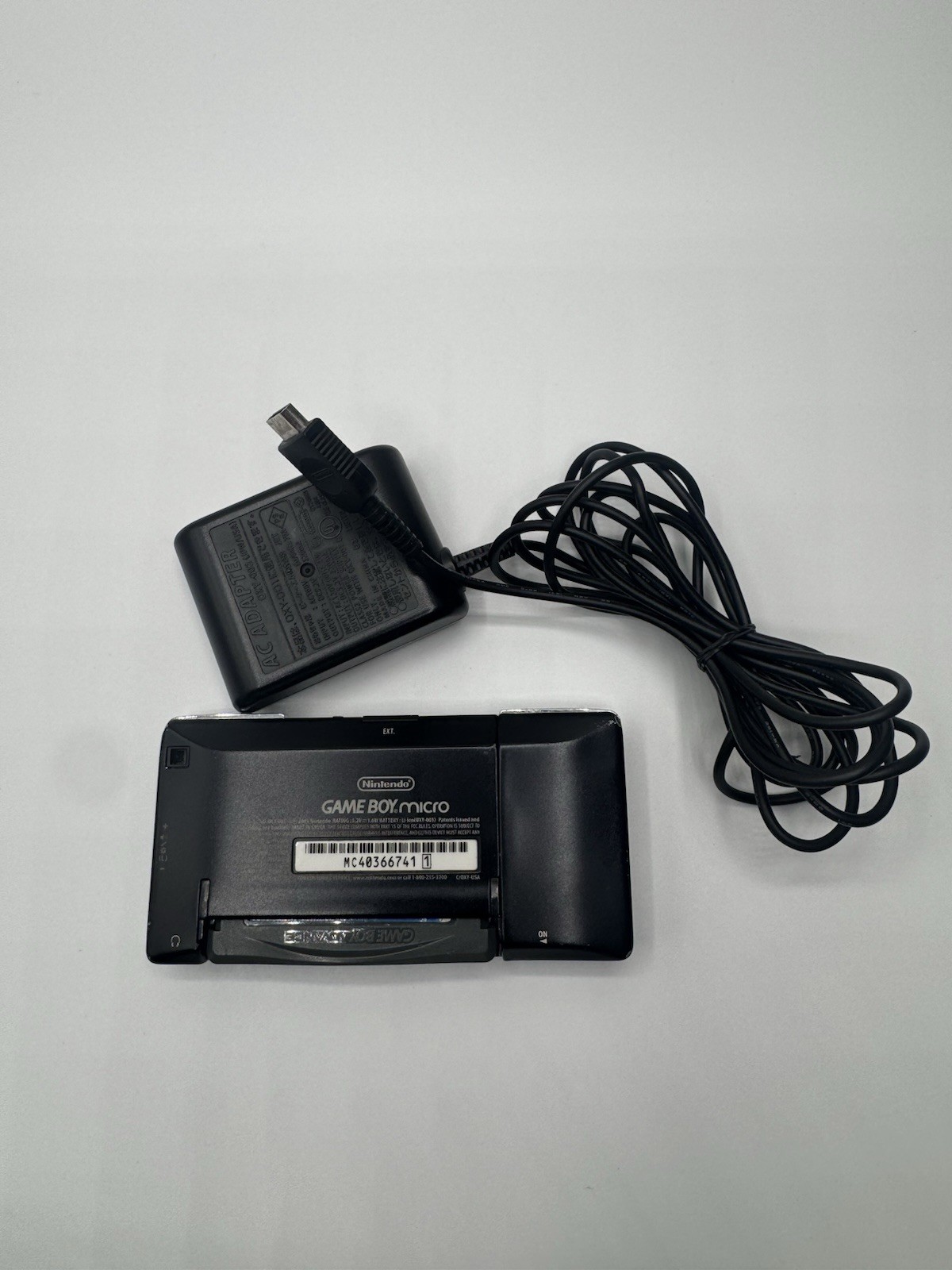 Nintendo Game Boy Micro Silver & Black Handheld Console