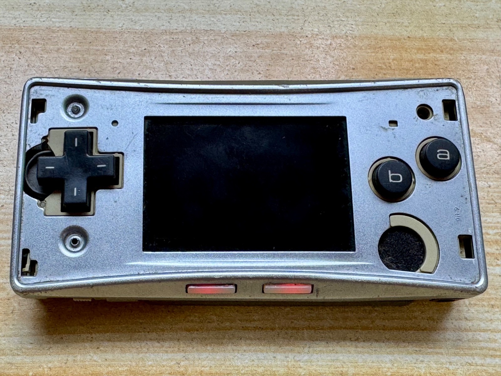 Nintendo Gameboy Micro OXY001 Metallic Silver Handheld Console – Parts or Repair