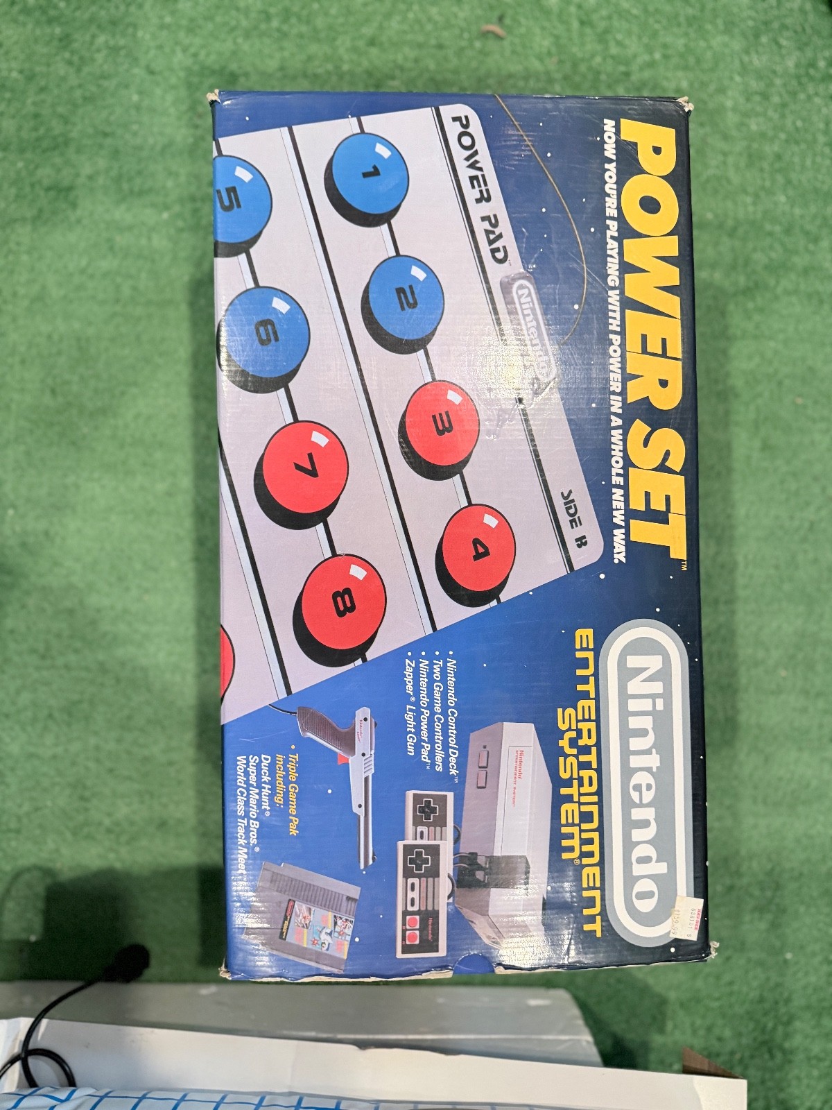 Vintage Nintendo NES Power Set Console Original Box Complete Works