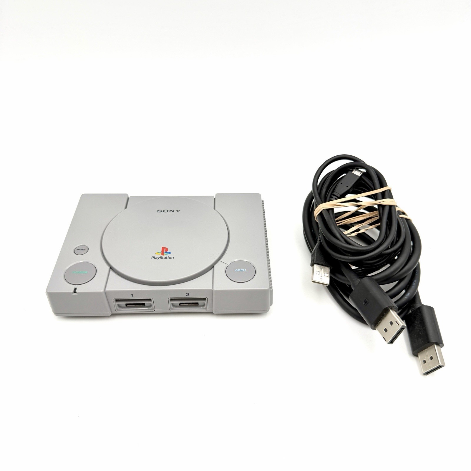 Sony Playstation Classic Gray SCPH-1000R With Power Cable & HDMI Cable – Tested