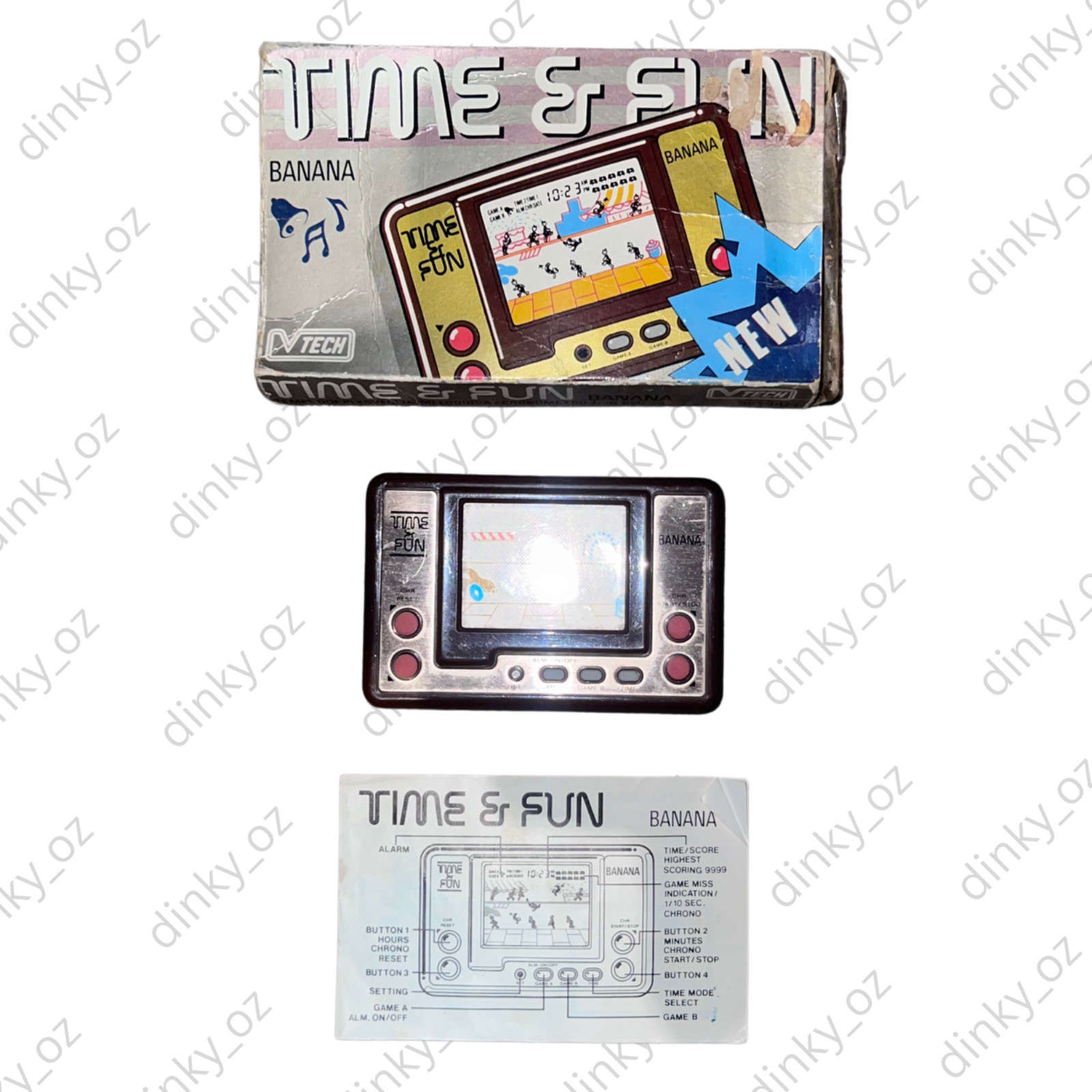 V-Tech Time & Fun ‘Banana’ COMPLETE IN BOX