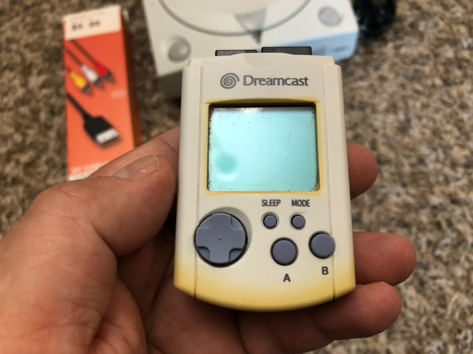 Sega Dreamcast Console System HKT-3020 With 2 Controllers & Memory Card TESTED!