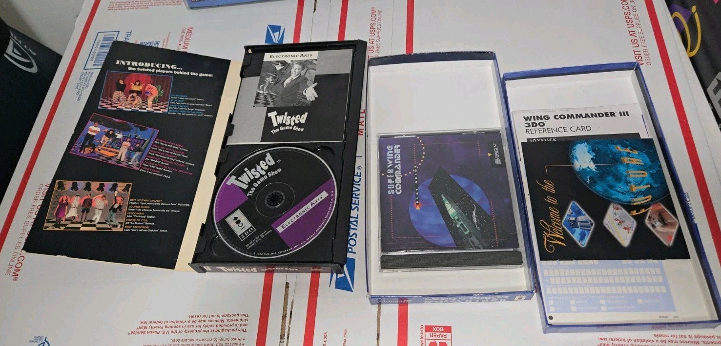 5 3DO Games Including Drug Wars, Super Wing Commander, MIcrocosm + More READ!!