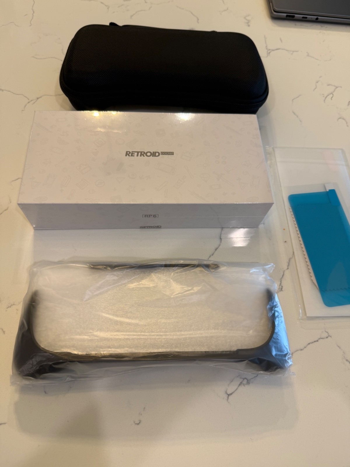 Retroid Pocket 6 Silver Brand New Sealed w/ grip, case, and screen protector