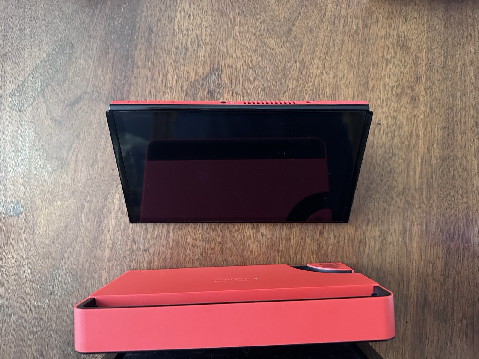 Nintendo Switch OLED 64GB Limited Edition Mario Red Console Bundle Barely Used