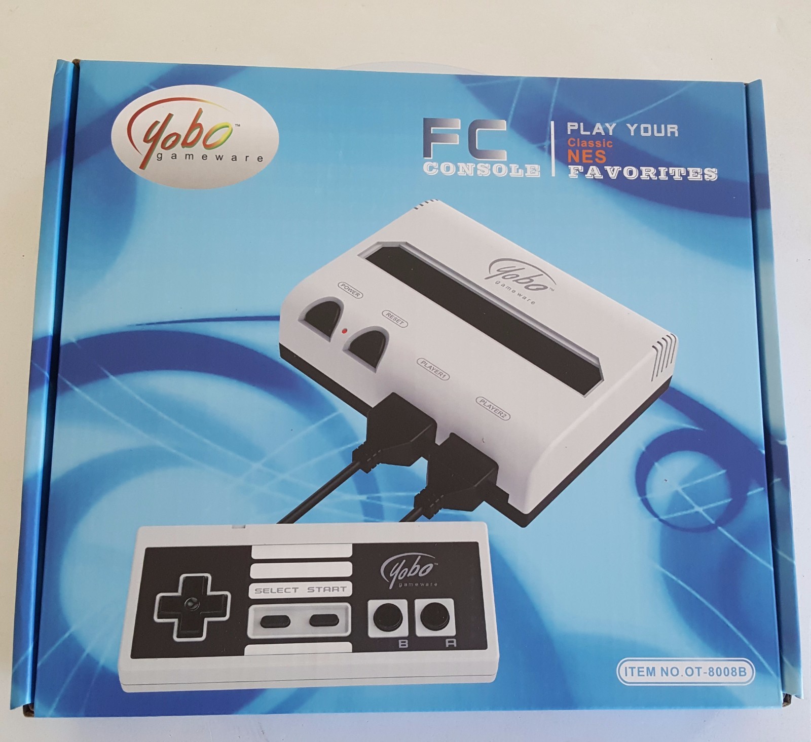 MINT NEW Black/White Yobo Fc Video Game System to play NES 8 Bit Nintendo Games