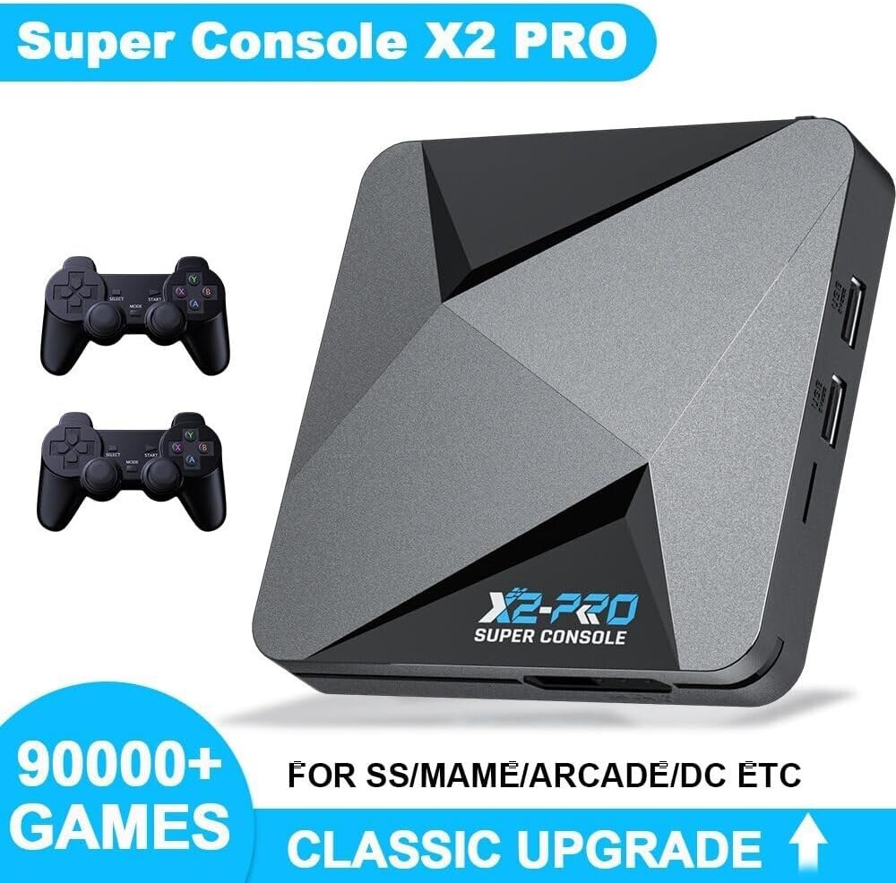 Super Console X2 PRO Retro Video Game Console Android, TV with 100,000+Games
