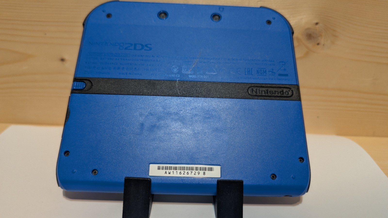 Nintendo 2DS Blue/Black US Version W/Cable *Tested*