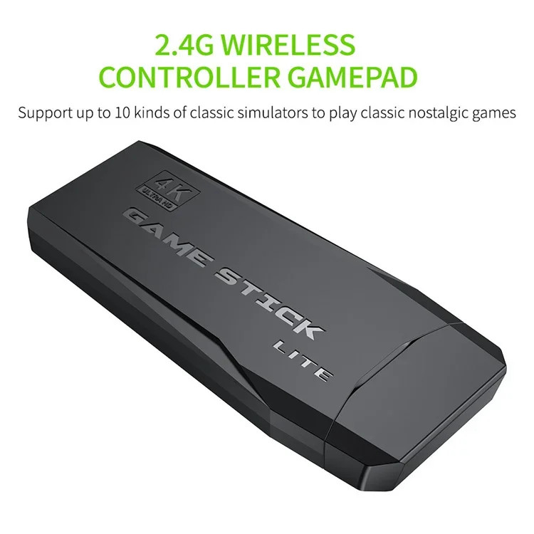 Retro Game Console Stick H313 Quad Core TV Box 40000+ Games