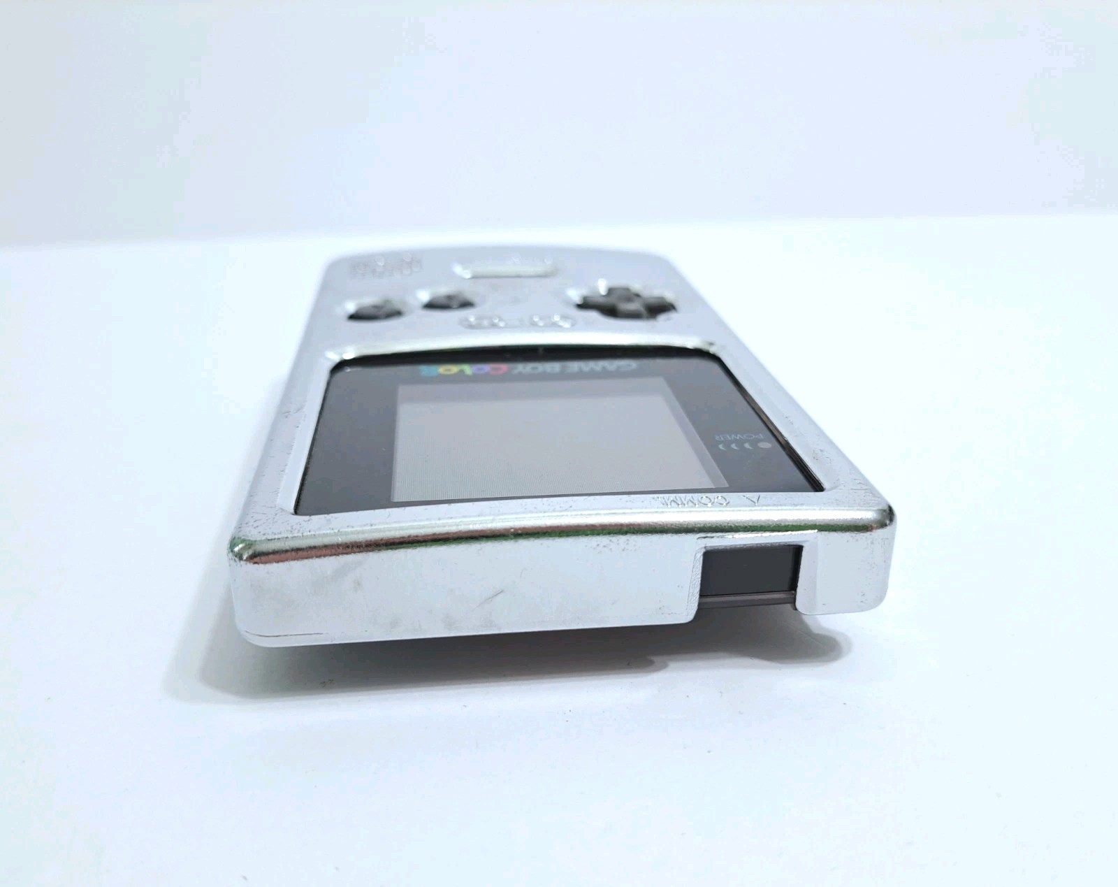 Nintendo Game Boy Color CGB-001 Clear Translucent Handheld Console Chrome Cover
