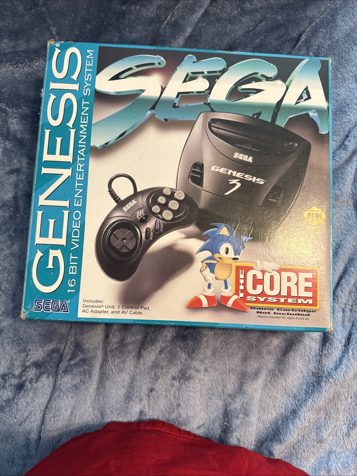 SEGA Genesis 3 Core System Empty Box, Tray And Manuals Only