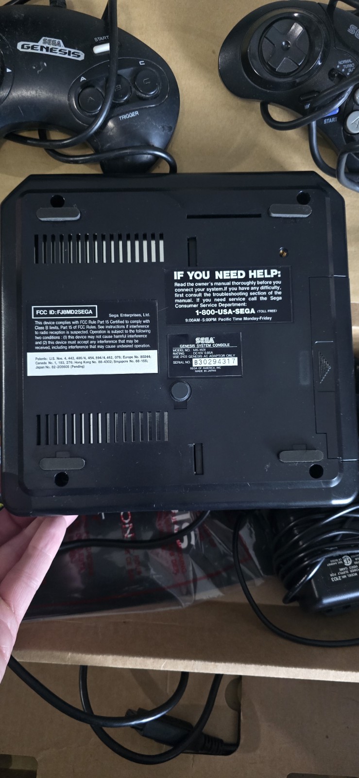 Sega Genesis Core System Complete, Protector, Extra Controller