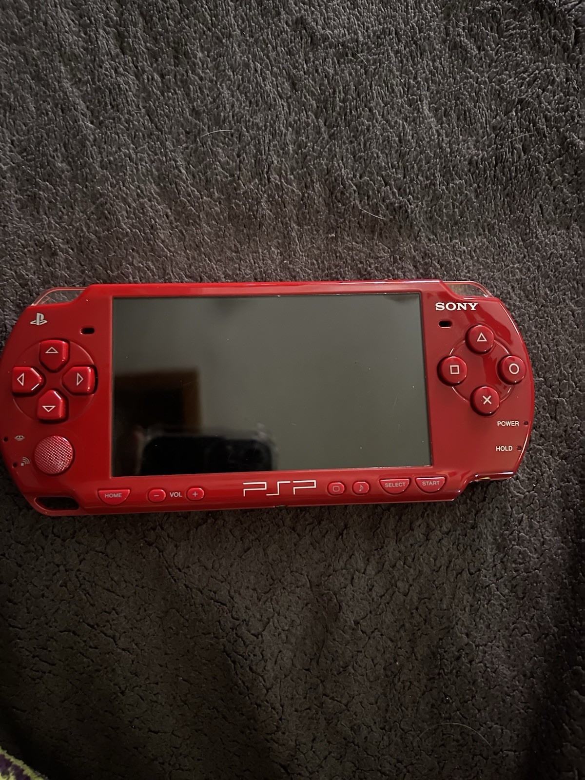 Sony PSP-2001 Red God of War Console Bundle w/UMD Discs Case(No battery/Charger)