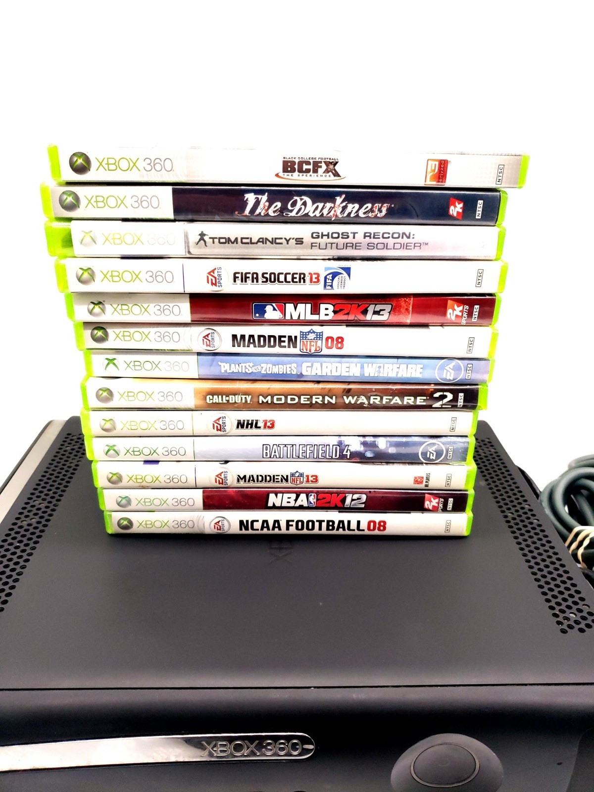 Microsoft Xbox 360 Elite 120GB Console – Black W/ 13 Games – TESTED & WORKING