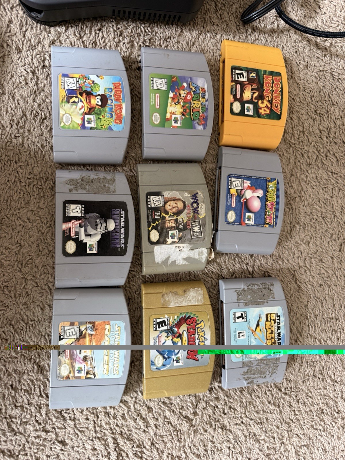 Nintendo 64 With Power Cord Controllers And Games