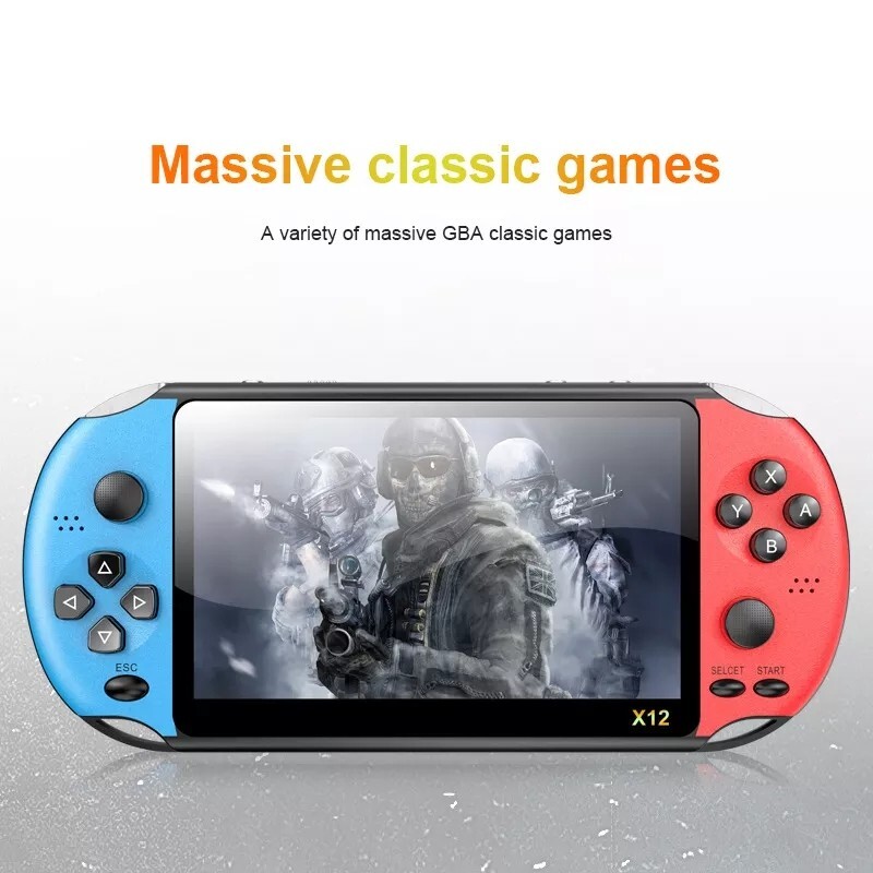 Portable Console 2000 Built-In Games TV Connection Retro Classic 5 Inch