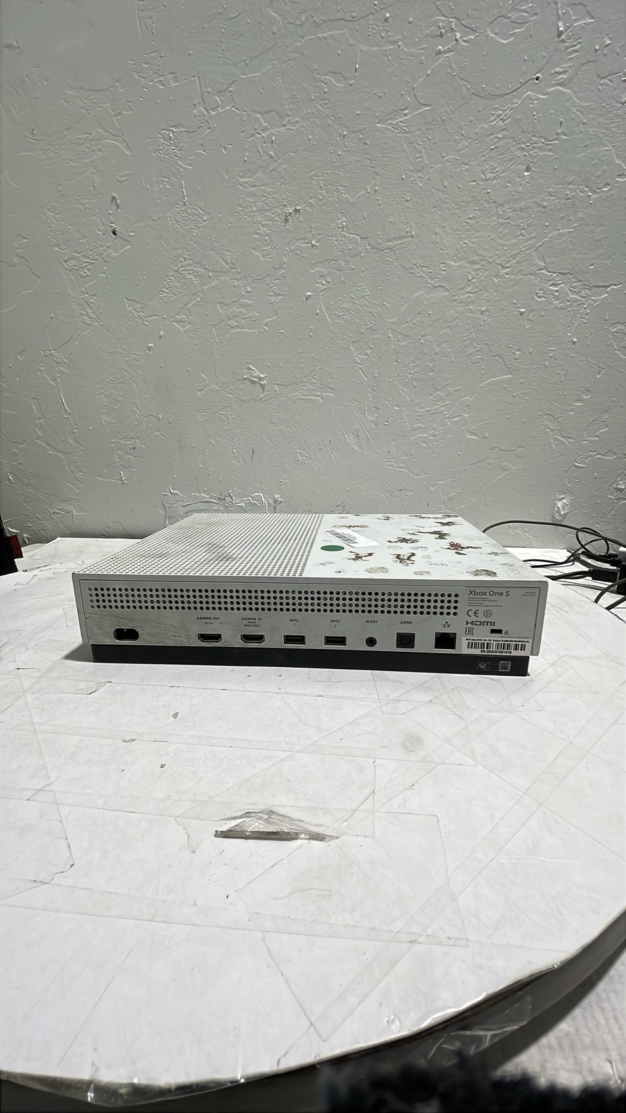 Microsoft Xbox One S White Console Model 1681 No Controller