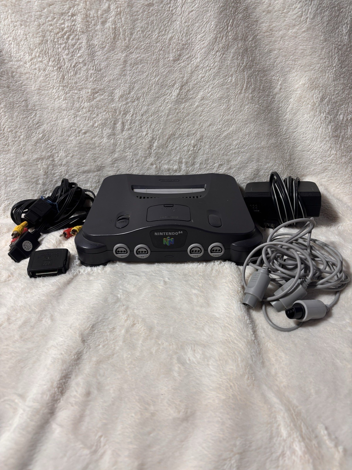 Nintendo 64 System 32MB Home Console – Charcoal Gray TESTED WORKING