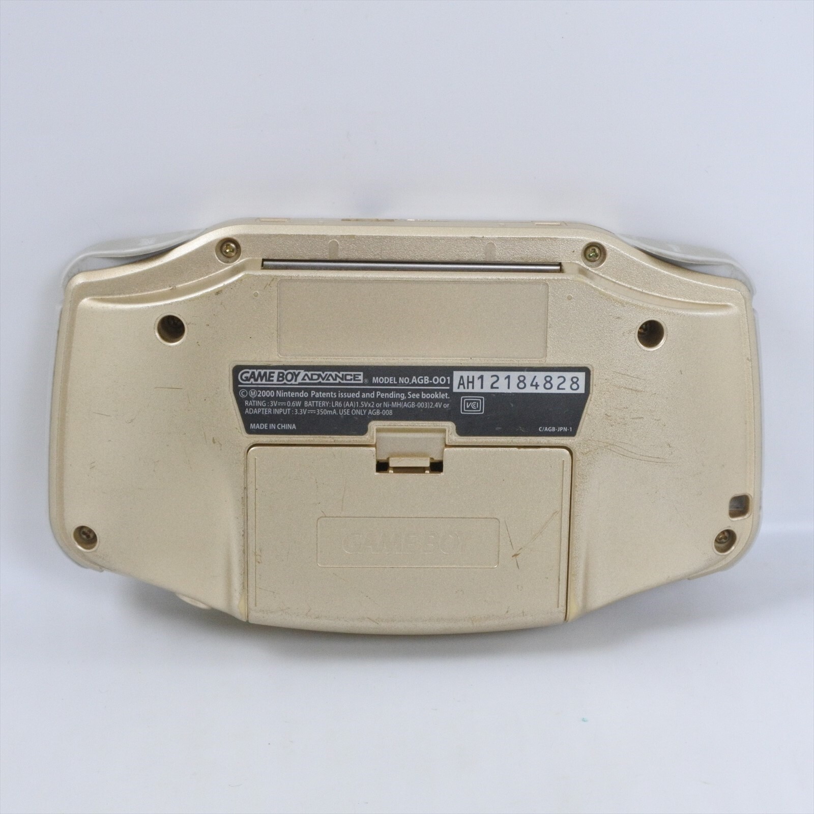 Gameboy Advance GOLD AGB-001 Console AH12184828 Nintendo CHINA gba